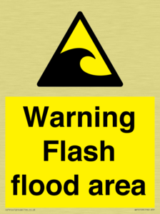 Warning Flash flood area